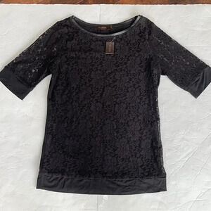 The Limited sheer black lace top Half sleeves NWT Women’s size S